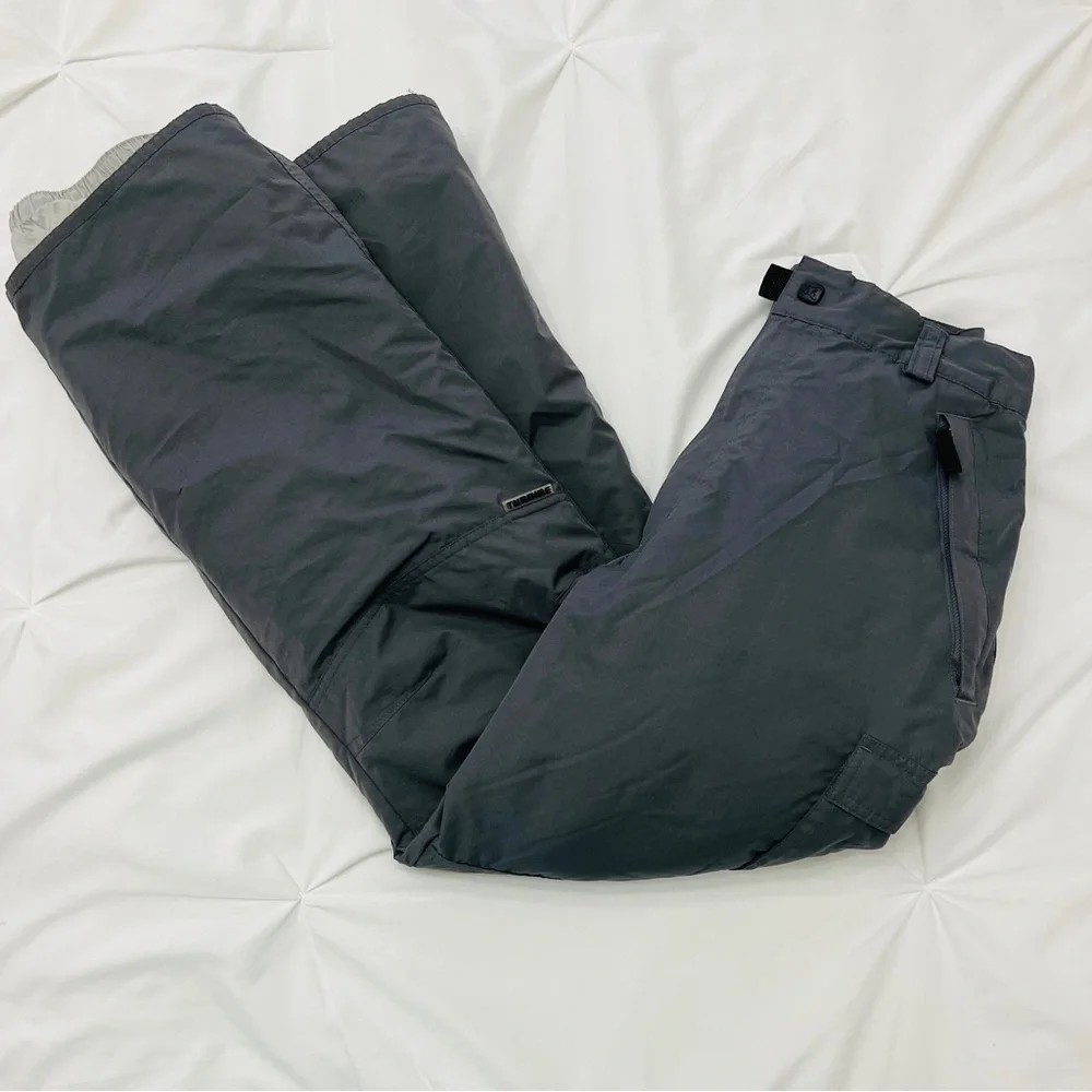 Turbine Outerwear Mens Grey Ski Winter Snow Insulated Pants Large Cargo Pockets - Picture 2 of 12